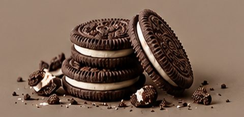Stack of OREO cookies