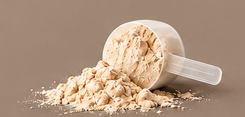 Scoop of protein powder